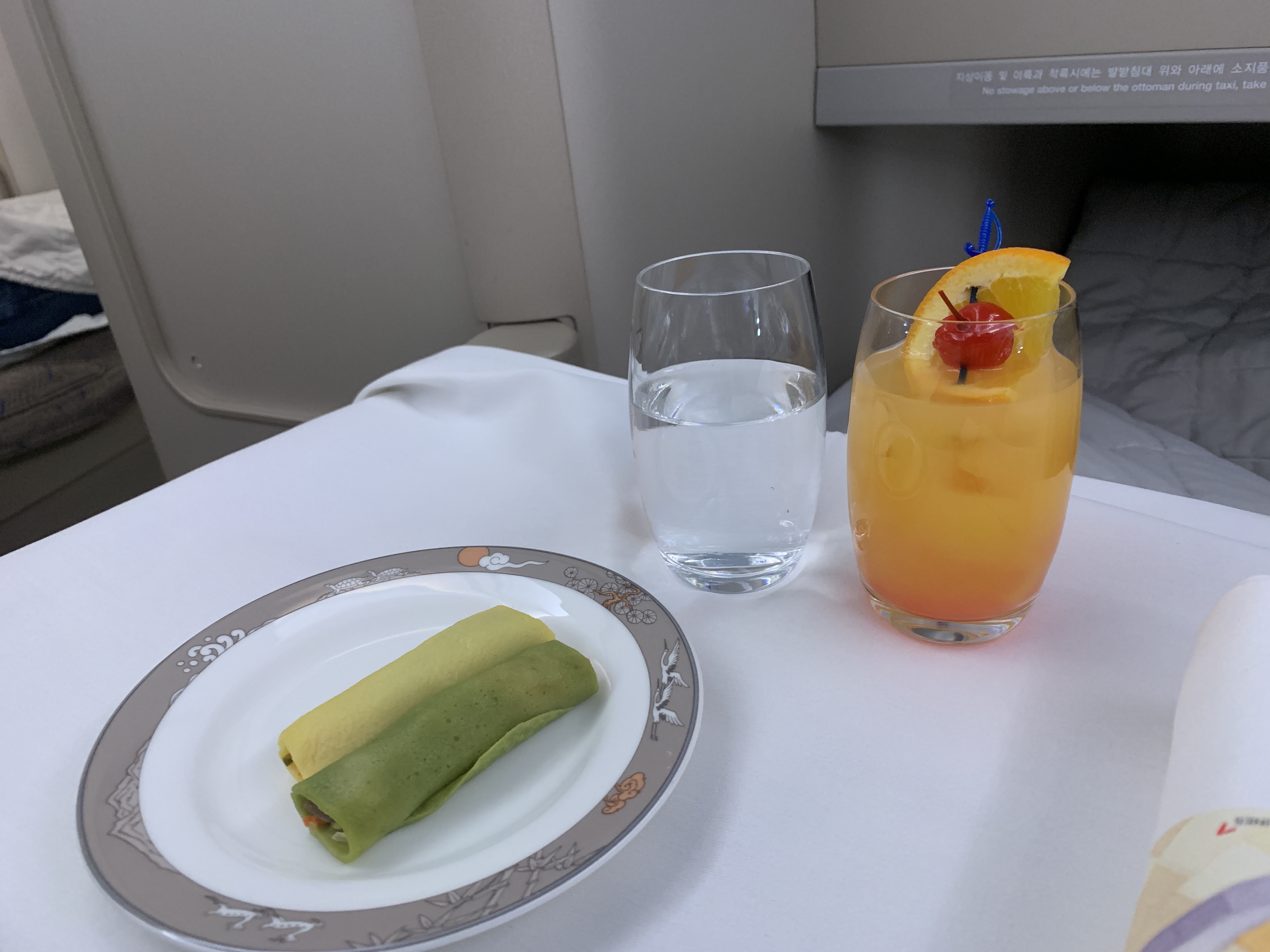ASIANAビジネスクラス機内食