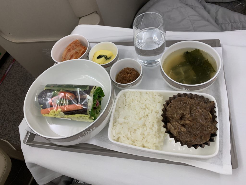 ASIANAビジネスクラス機内食