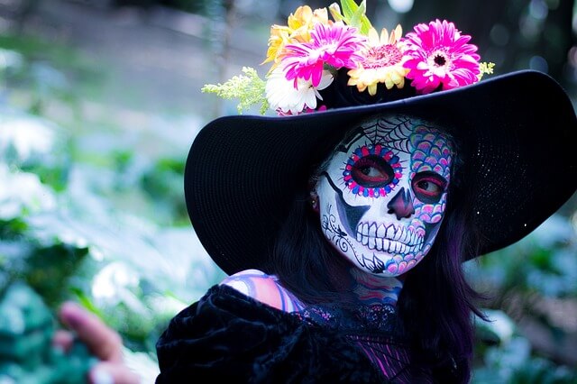 day of the dead, colorful, make up day of the dead, colorful, make up