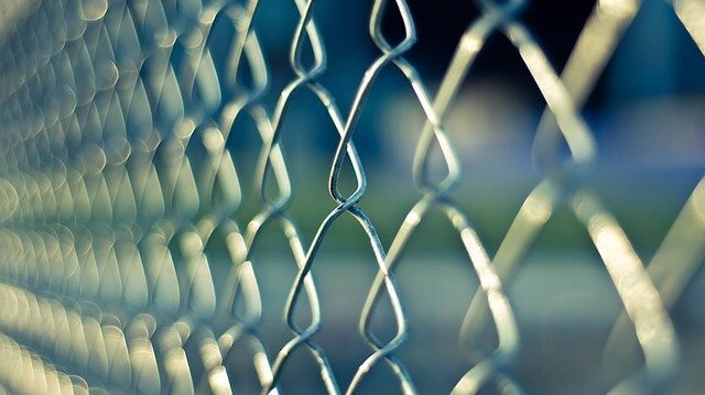 chainlink, fence, metal chainlink, fence, metal